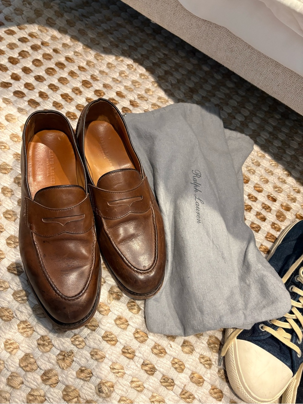 Ralph Lauren Brown Leather Loafers